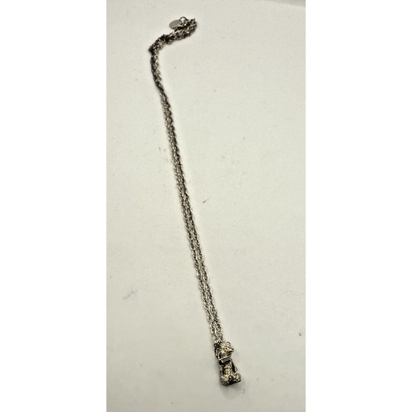 Tiffany & Co Sterling Charm Pendant VINTAGE Teddy Bear Articulate Moveable Arms - Picture 2 of 5